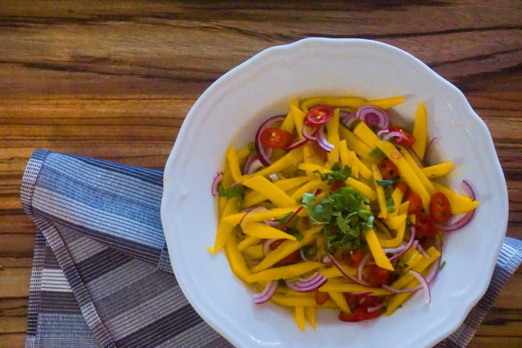 Vietnamese Mango Salad with Mint, Red Onion, and Chile