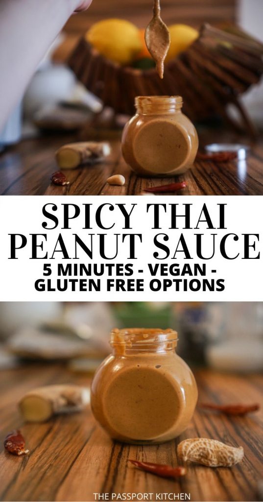 Want the best ever vegan Thai peanut sauce? You've got to check out my simple Thai peanut dressing, made in 5 minutes with simple pantry ingredients. This Thai peanut sauce is vegan and easily made gluten-free. It's perfect for salads, grilled protein, or noodles!