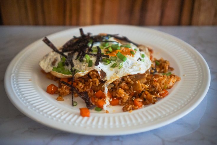 Vegetarian Kimchi Fried Rice