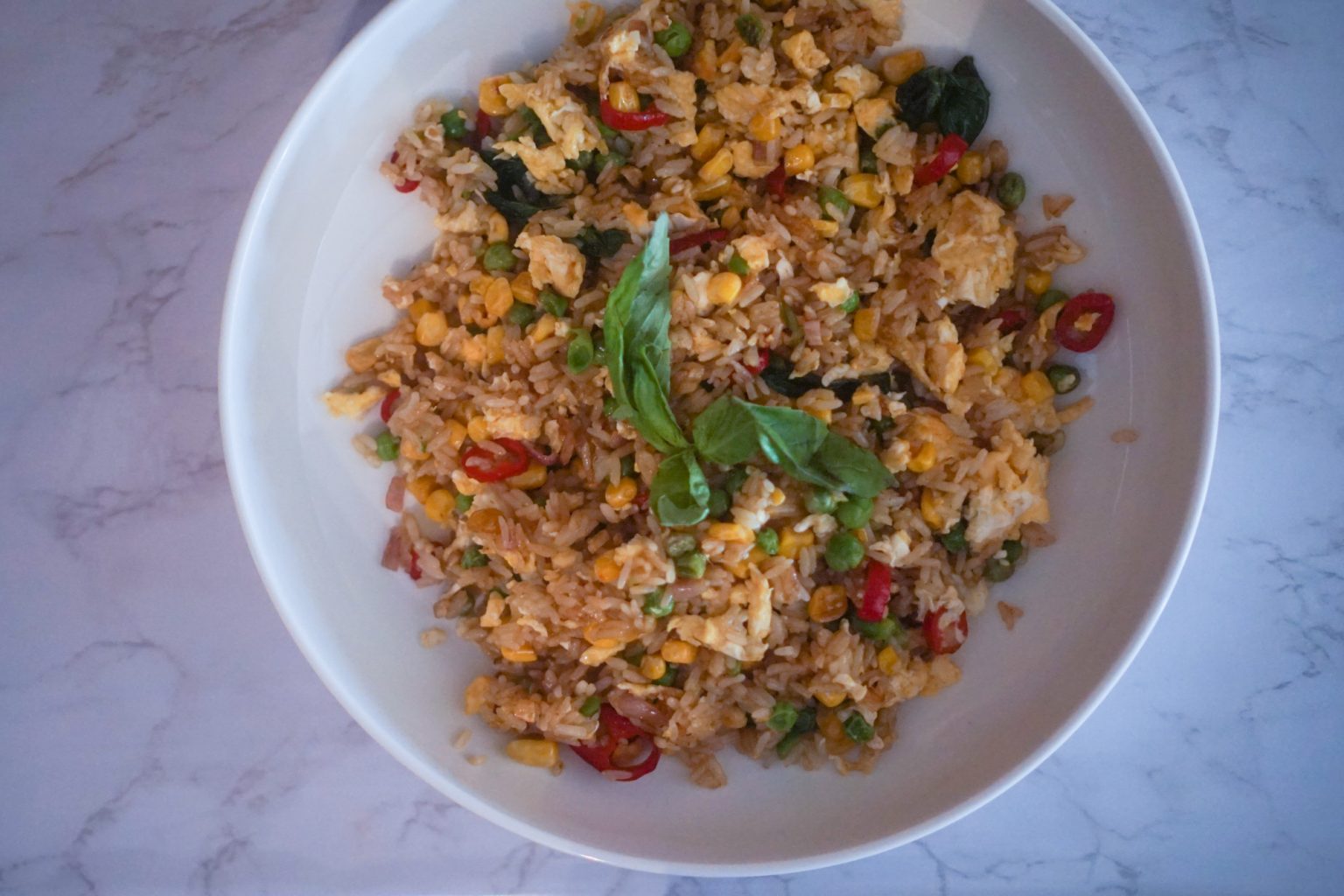 20-Minute Thai Green Curry Fried Rice (Vegetarian + Easily Gluten-Free)