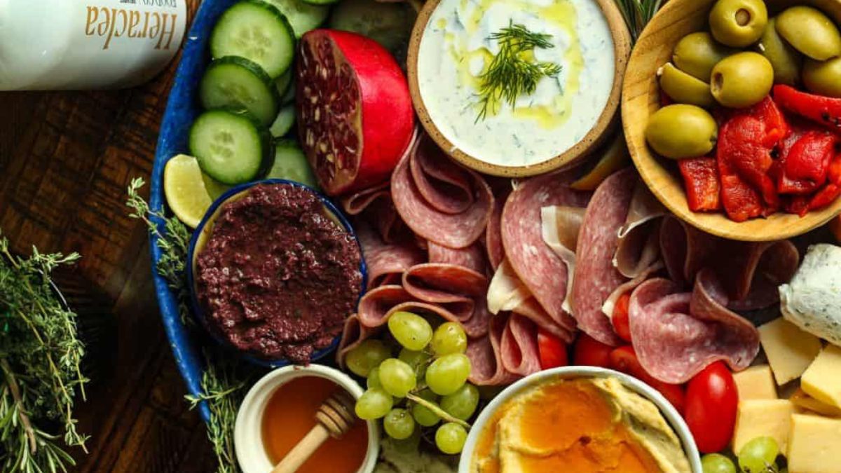 Mediterranean Charcuterie Board [Perfect for Parties & Holiday Gatherings].