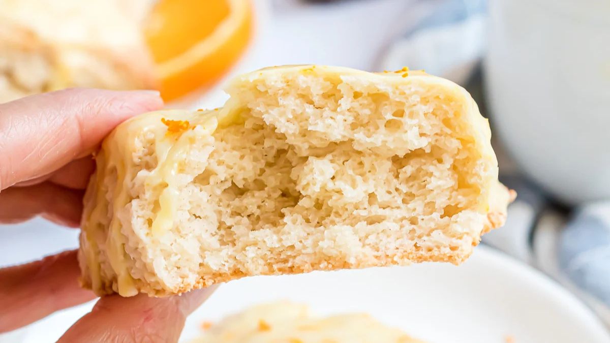 Copycat Panera Bread Glazed Orange Scone Recipe.
