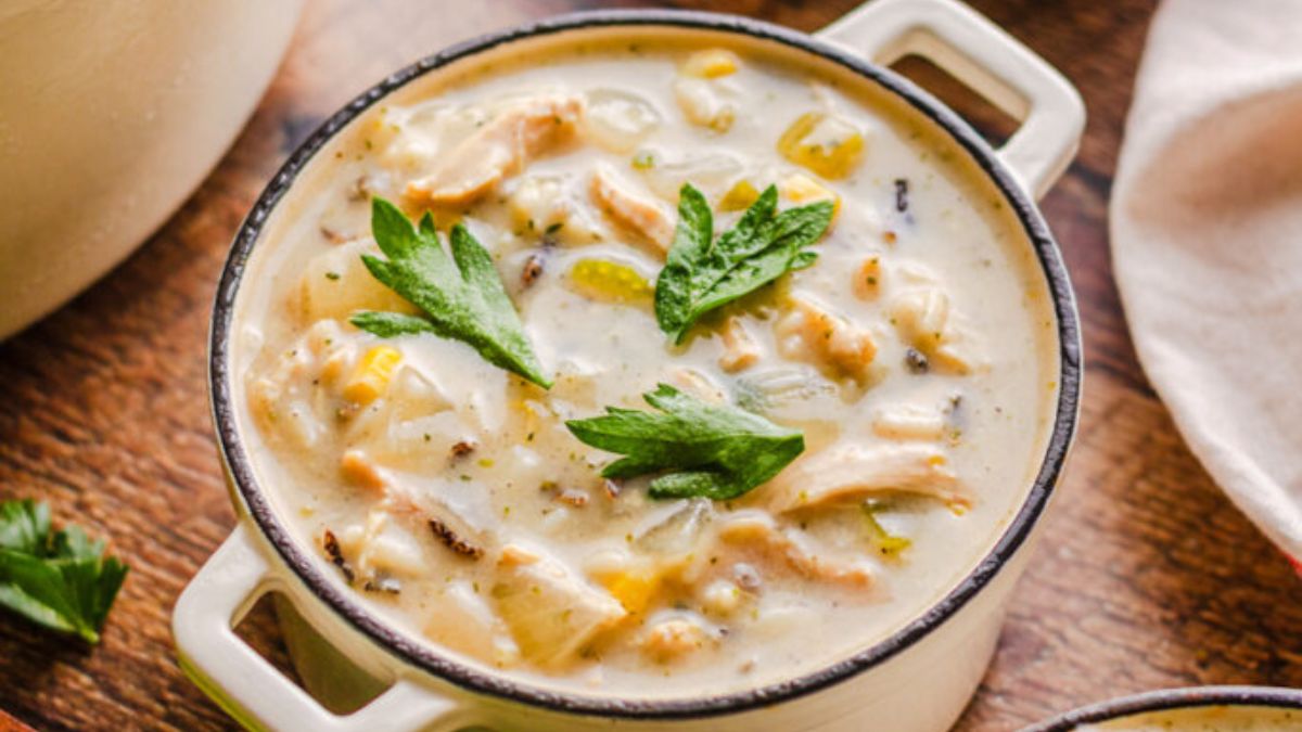 Copycat Panera Chicken and Wild Rice Soup.