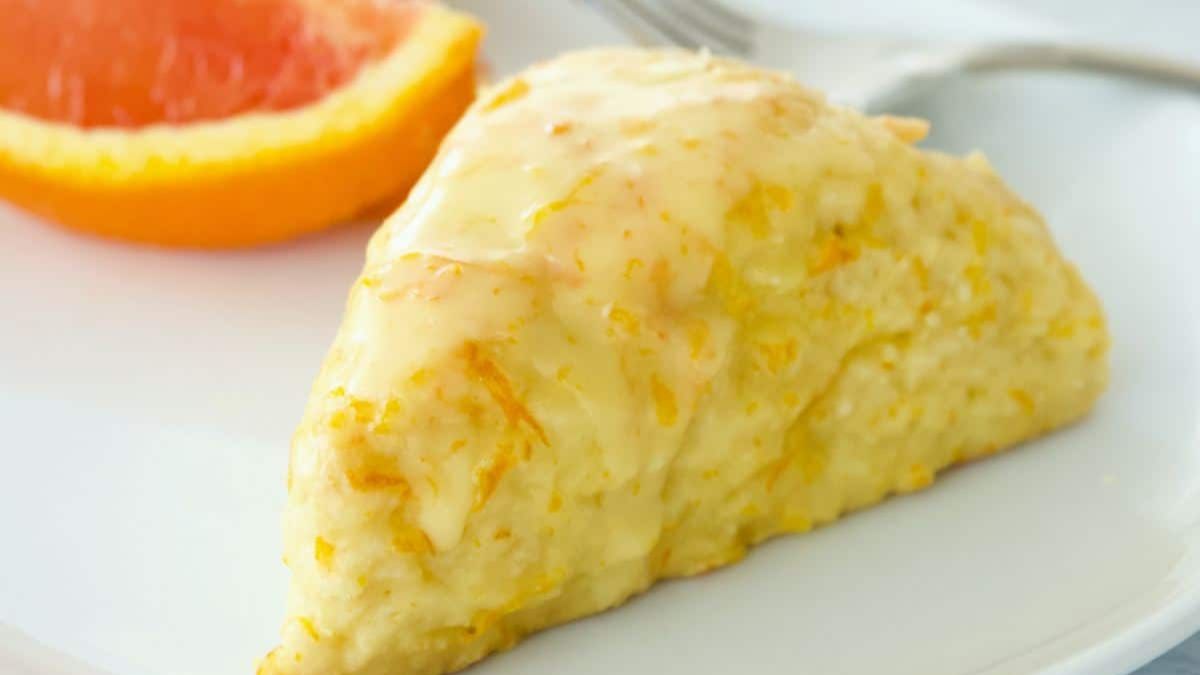 Easy Glazed Fresh Orange Scones Recipe (Panera).