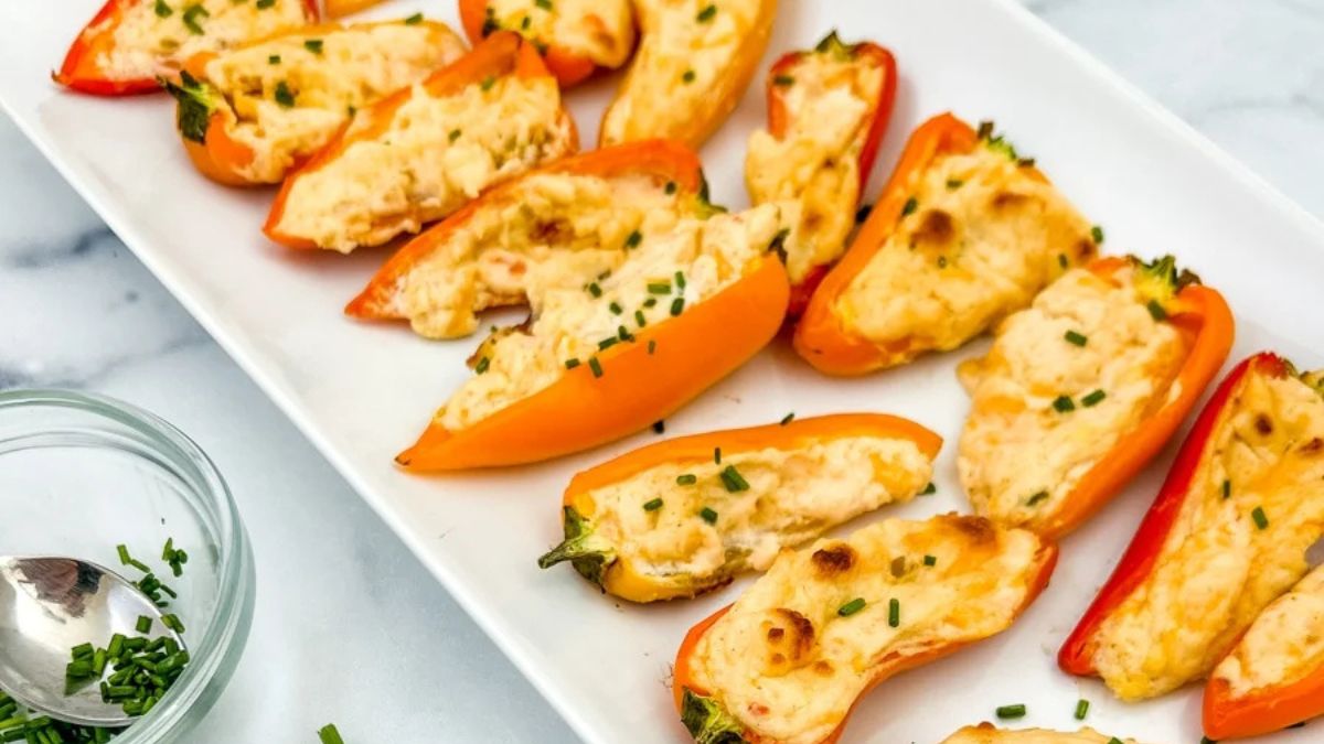 Cream Cheese Stuffed Peppers.