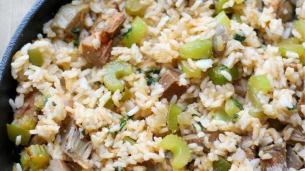 Easy Vegan Dirty Rice (Gluten-Free, Allergy-Free).