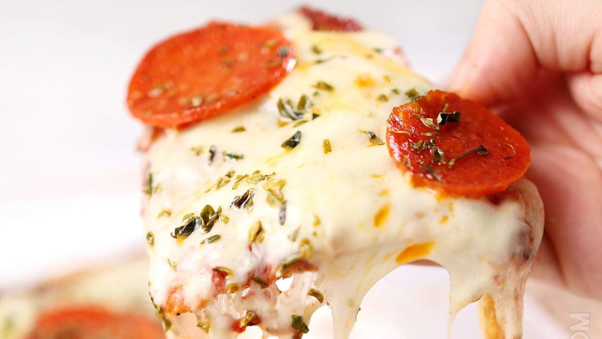 Low-Carb Tortilla Pizza.