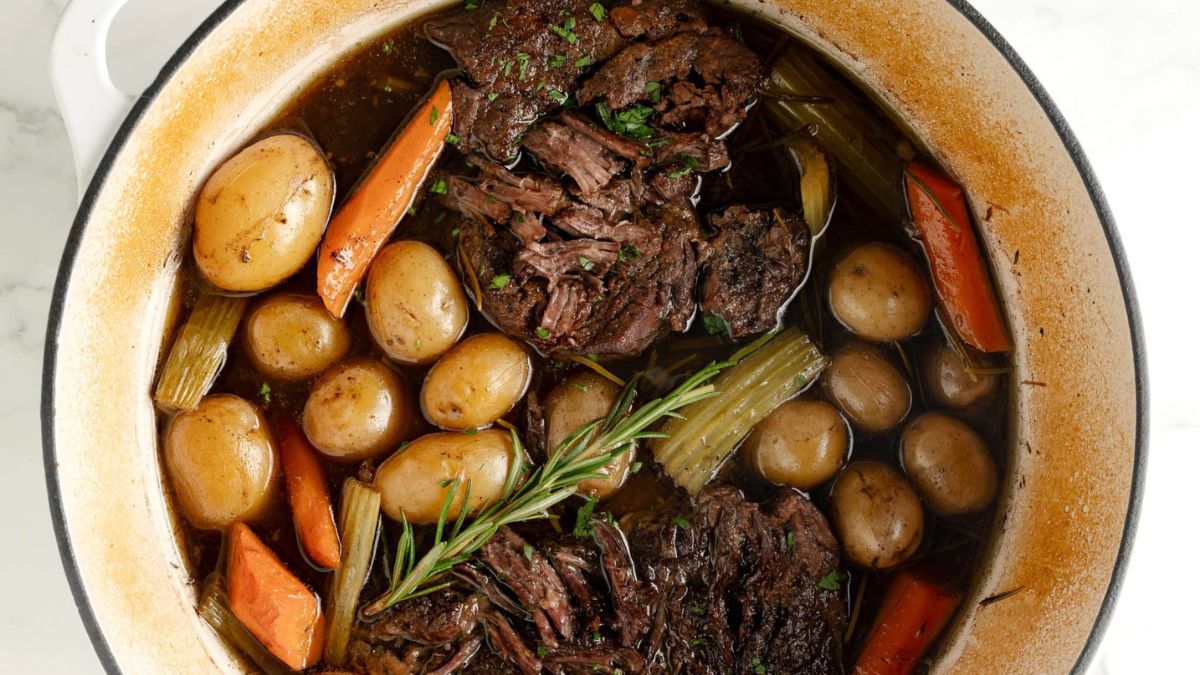 Old Fashioned Pot Roast Recipe (Oven & Slow Cooker).
