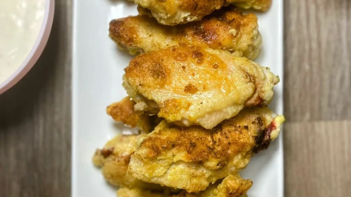 Rice Flour Chicken Wings With Egg Whites.