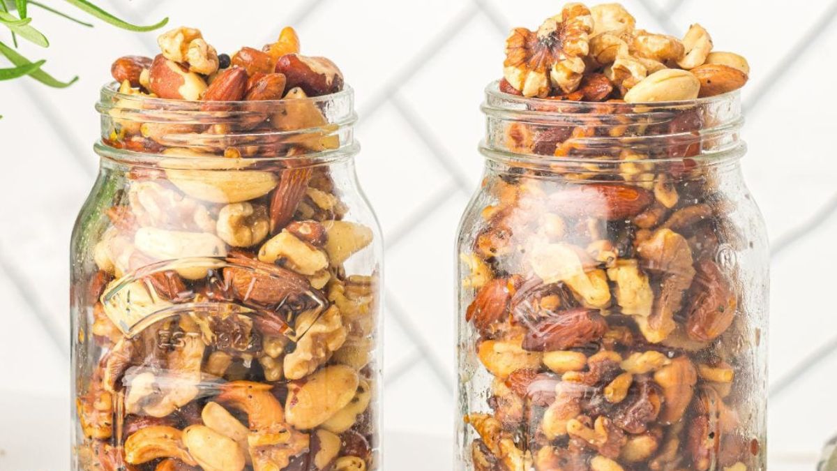 Sweet and Spicy Rosemary Nuts (Stovetop Option).
