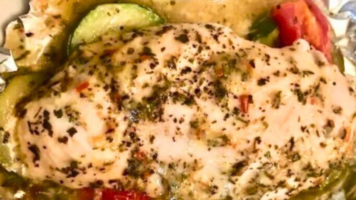 Unwrap the Yum: Garlic-Parm Chicken & Veggie Packets.