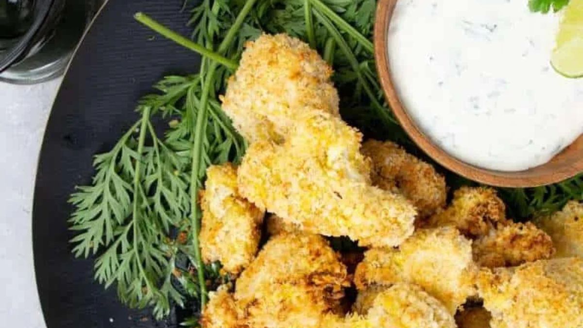 Air Fryer Crispy Cauliflower Bites (Indian Style).