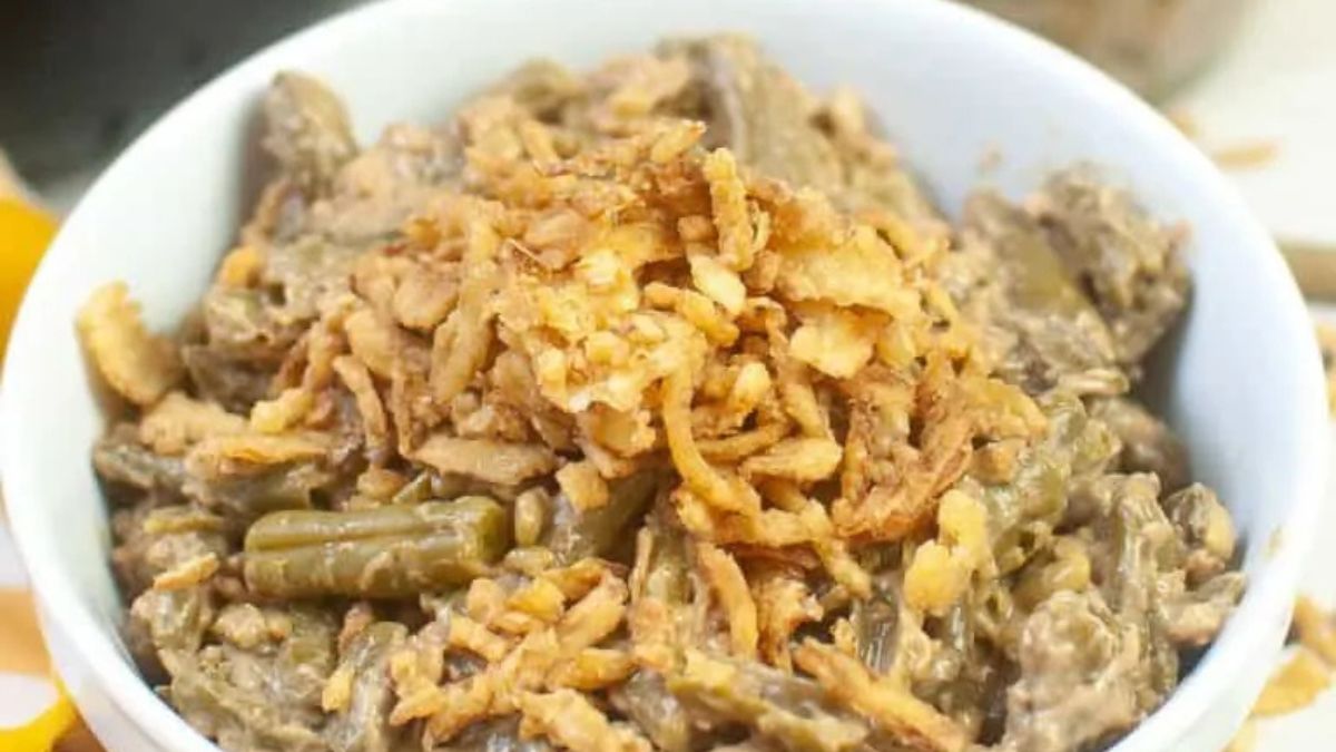 Air Fryer Green Bean Casserole.