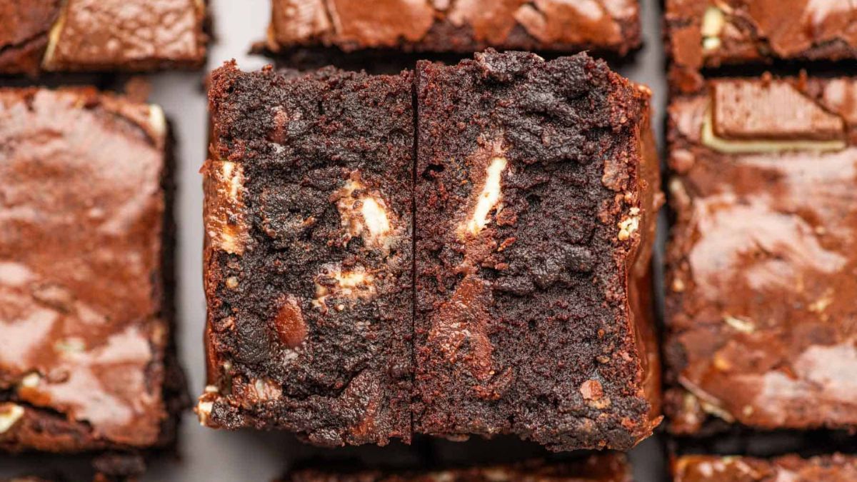 Andes Chocolate Mint Brownies.