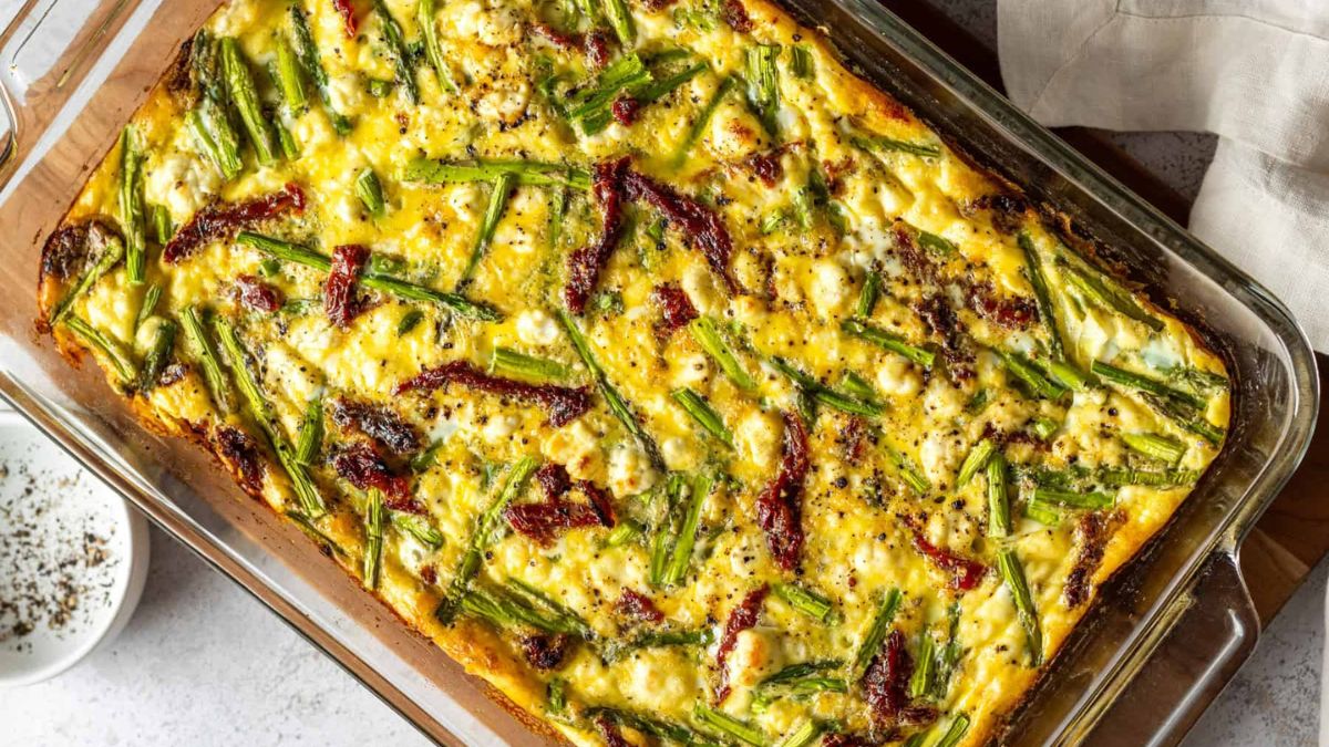 Asparagus Egg Bake Casserole.