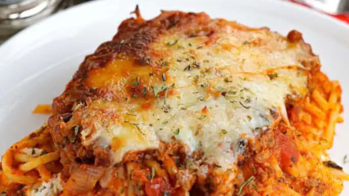Baked Spaghetti Casserole.