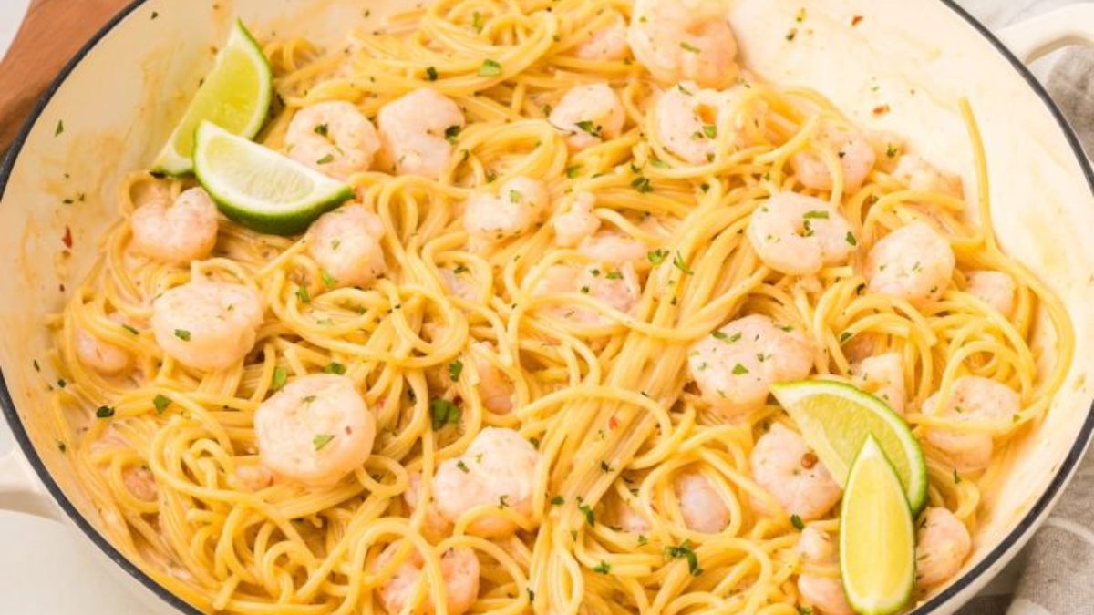Bang Bang Shrimp Pasta.