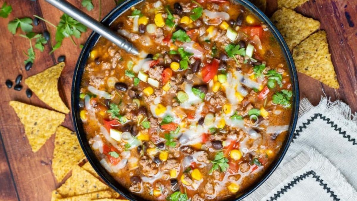 Beef Enchilada Soup.