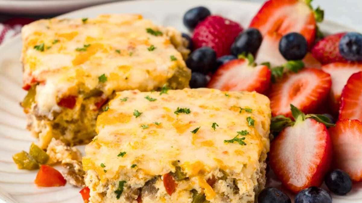 Best Crescent Roll Breakfast Casserole.