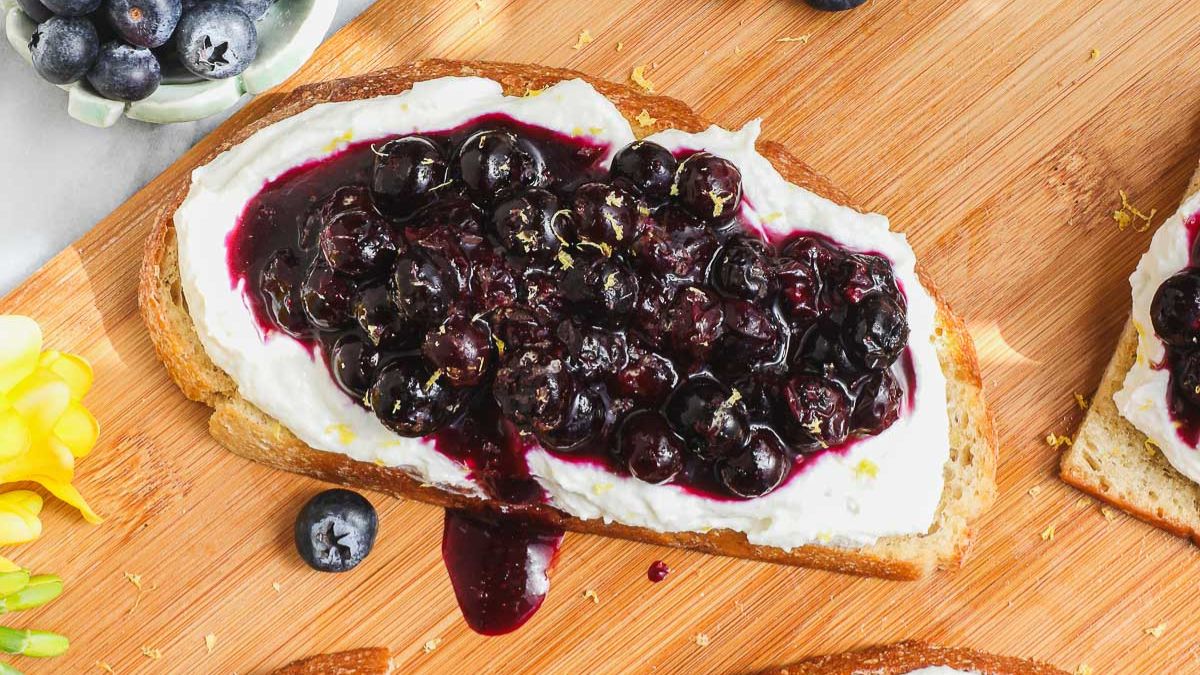 Blueberry Ricotta Toast.