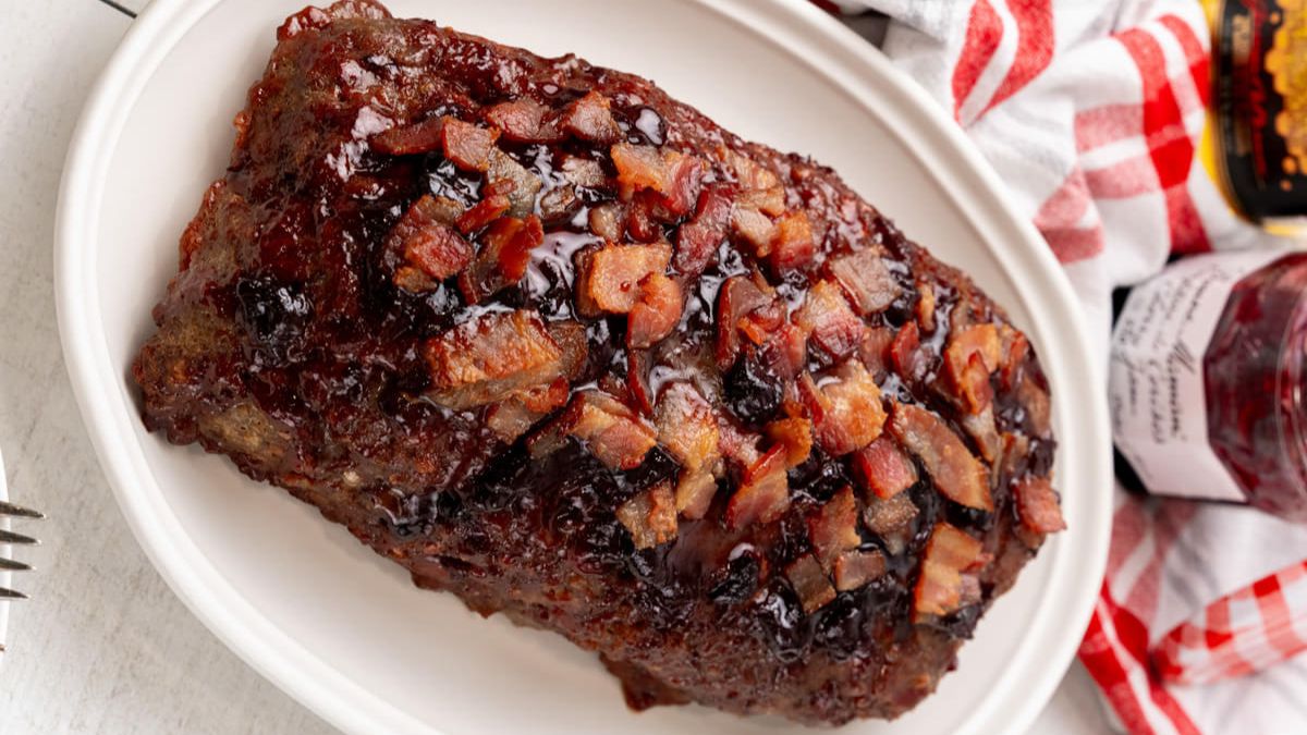 Bourbon Bacon Meatloaf.