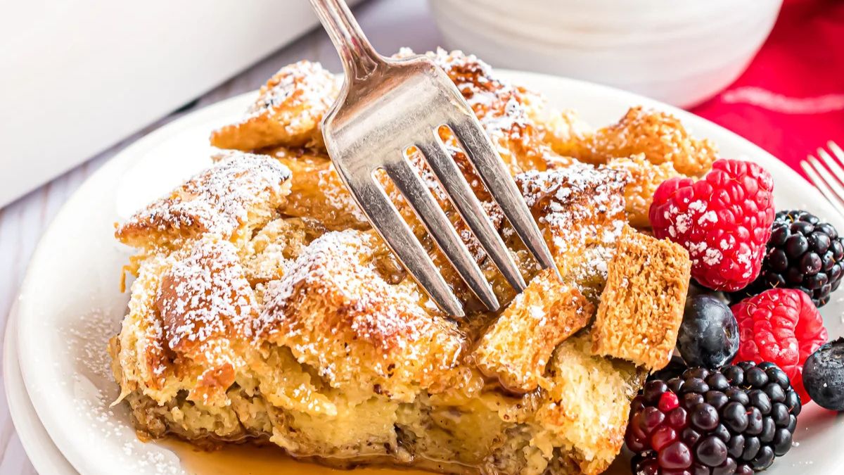 Brioche French Toast Casserole.