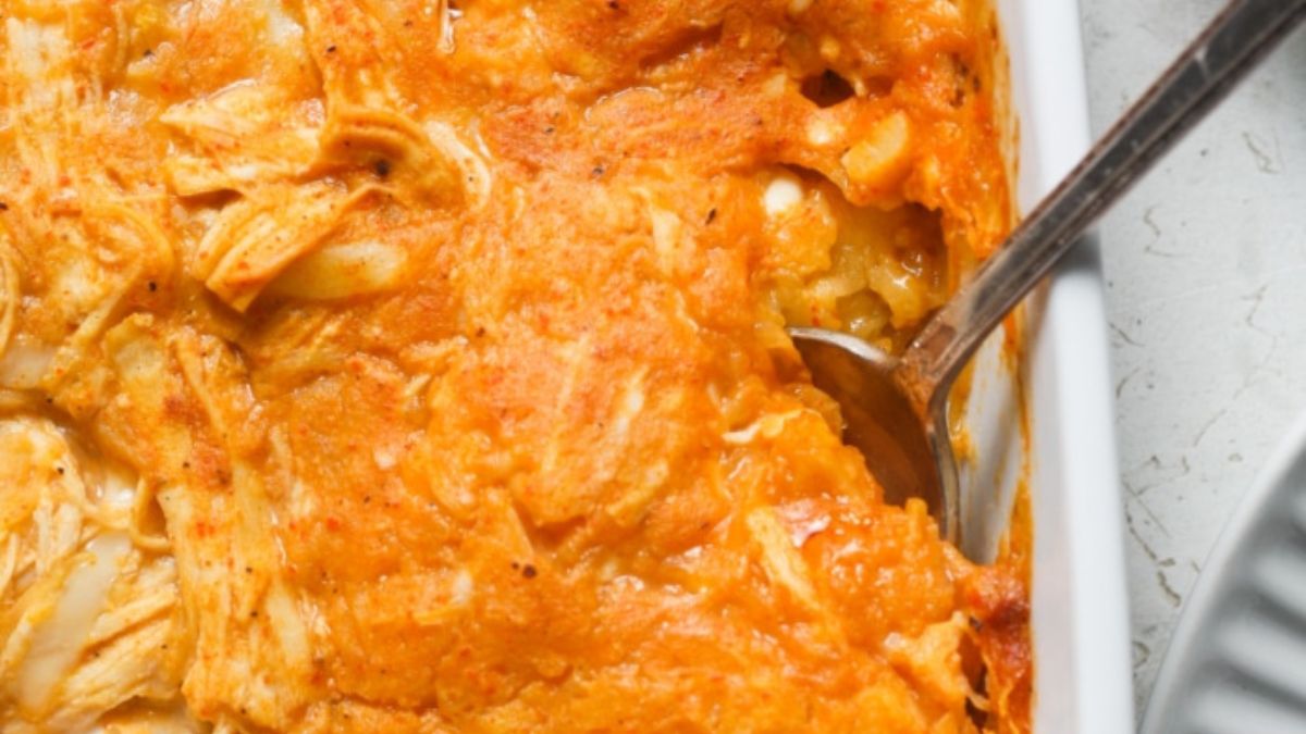 Buffalo Chicken Spaghetti Squash.