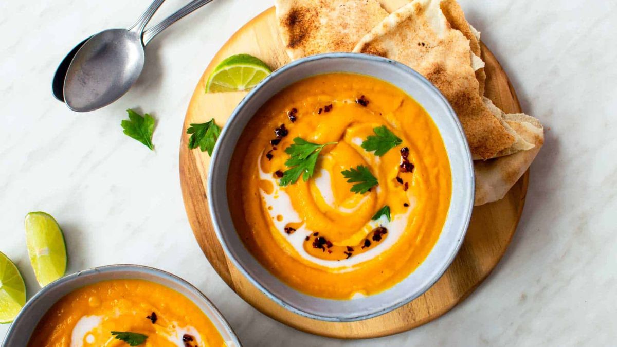 Carrot Sweet Potato Soup.