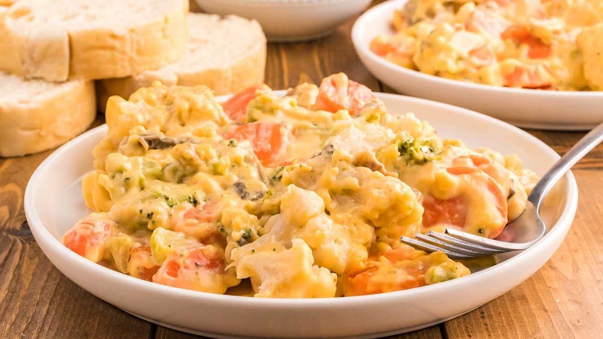 Cheesy Vegetable Casserole.
