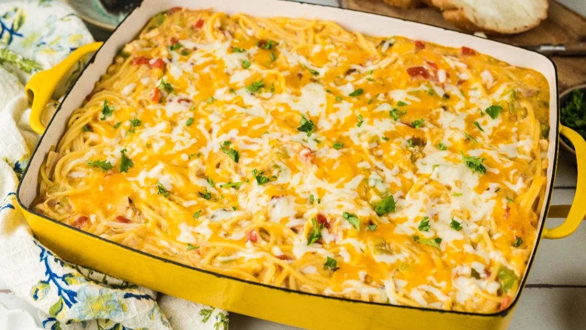 Chicken Spaghetti Casserole.