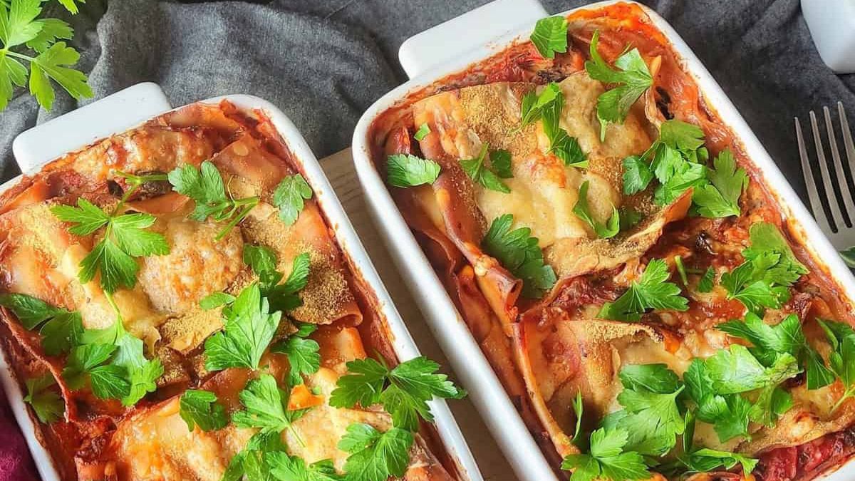 Chickpea and Vegetable Lasagna.