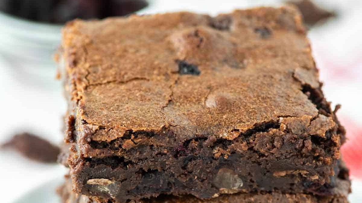 Chocolate Cherry Brownies.