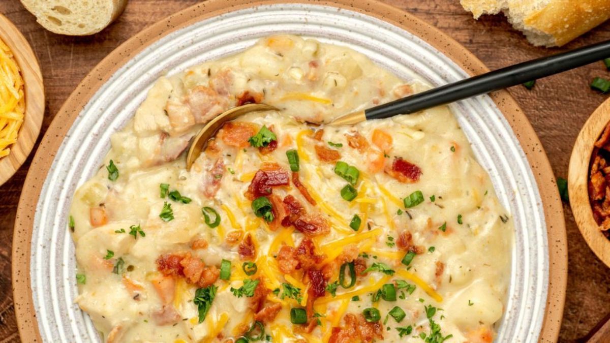Creamy Chicken and Potato Soup.