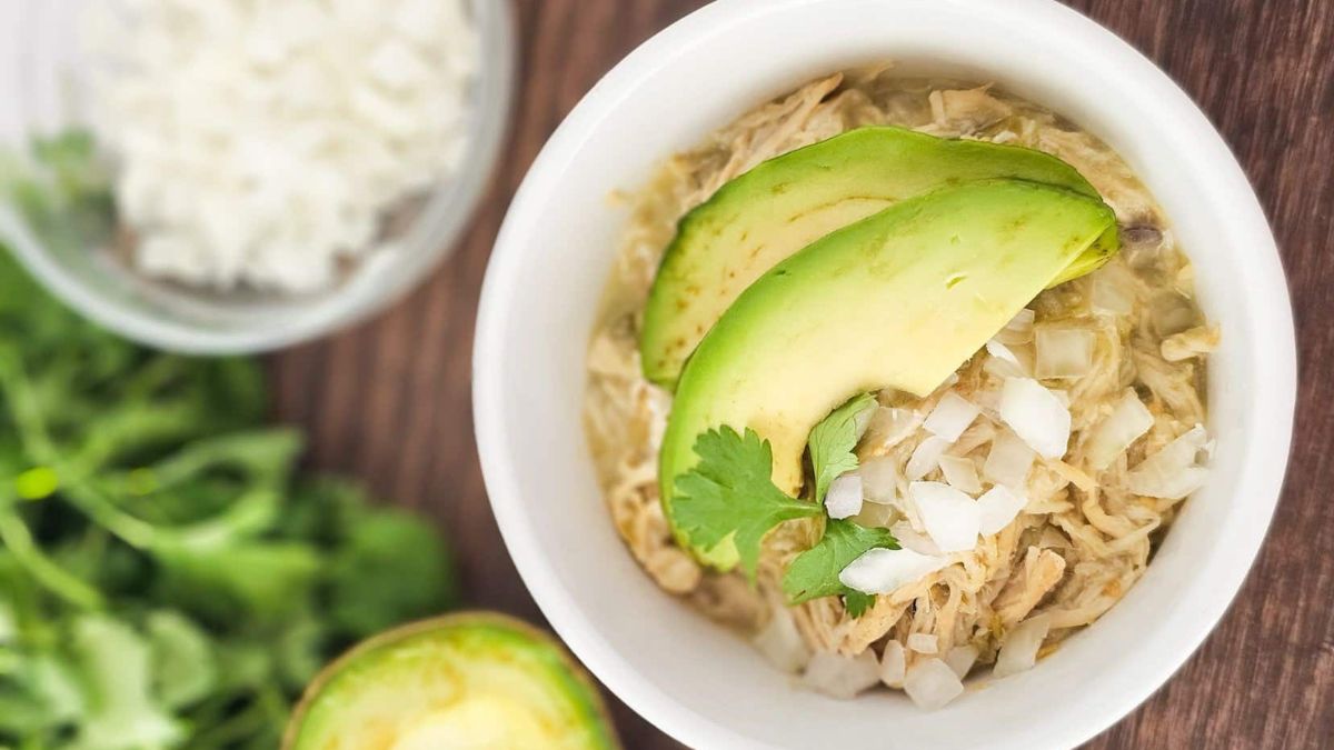 Crockpot Green Chili Chicken.