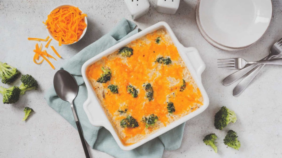 Easy Broccoli Rice Casserole.
