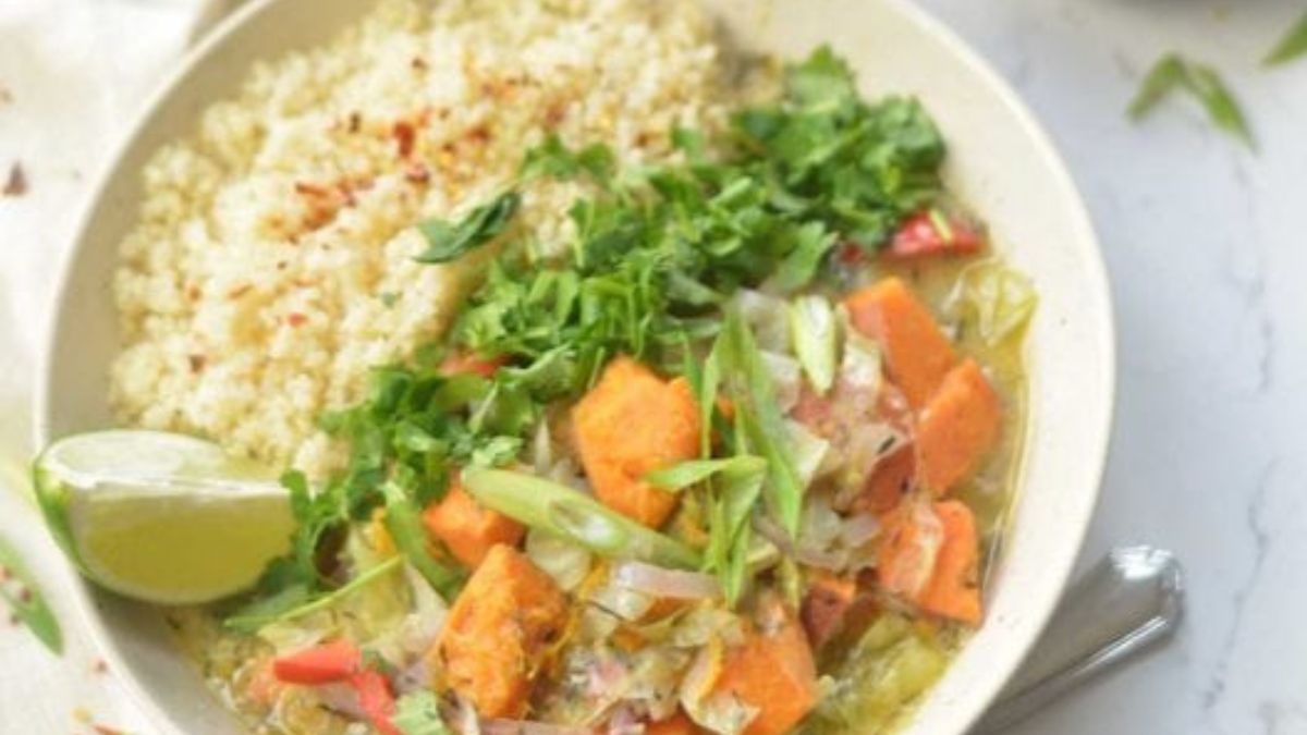 Easy Caribbean Sweet Potato Stew (Soup).