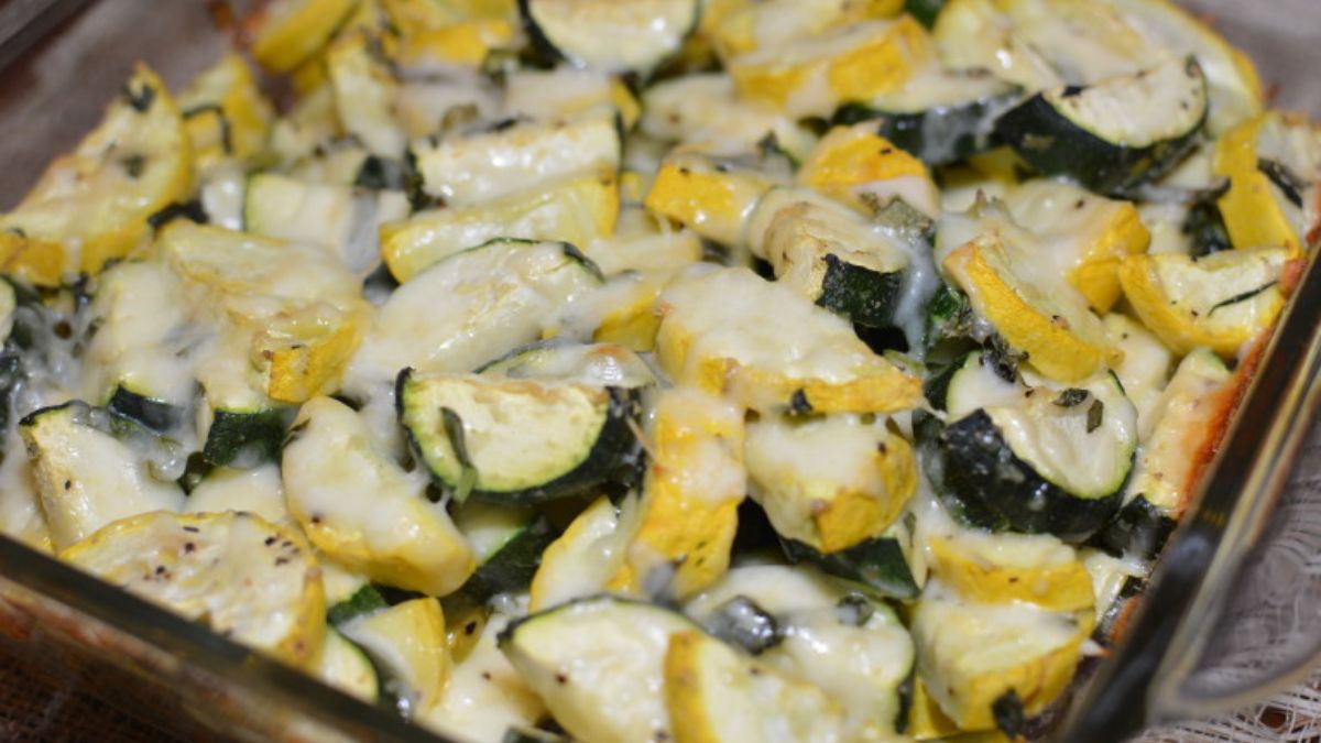 Easy Cheesy Zucchini Casserole.