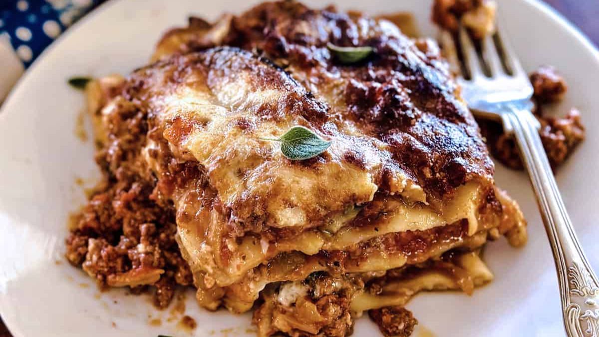 Eggplant Lasagna With Béchamel.