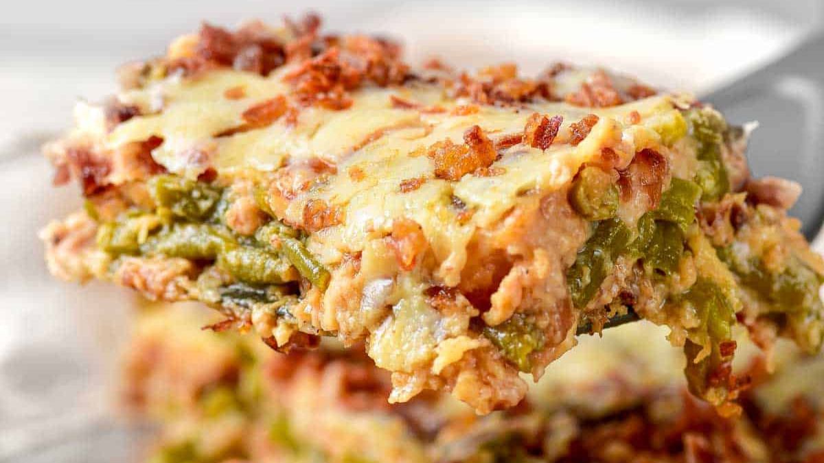 Fresh Green Bean Casserole.