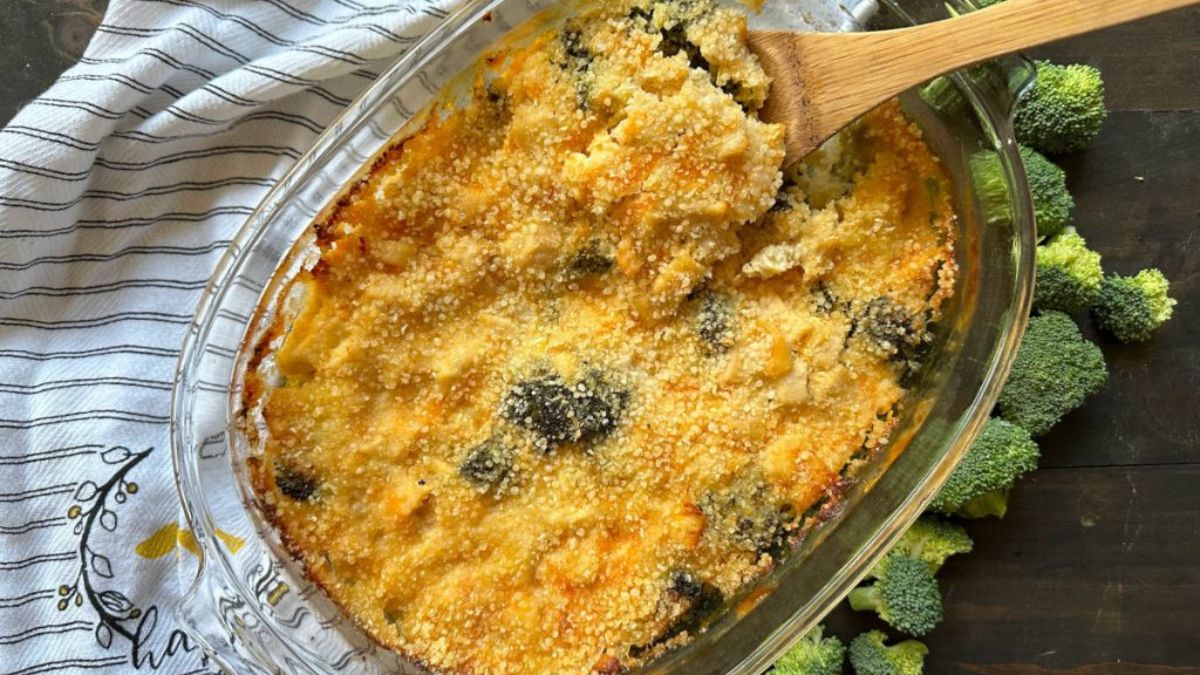 Gluten Free Chicken Divan Casserole.