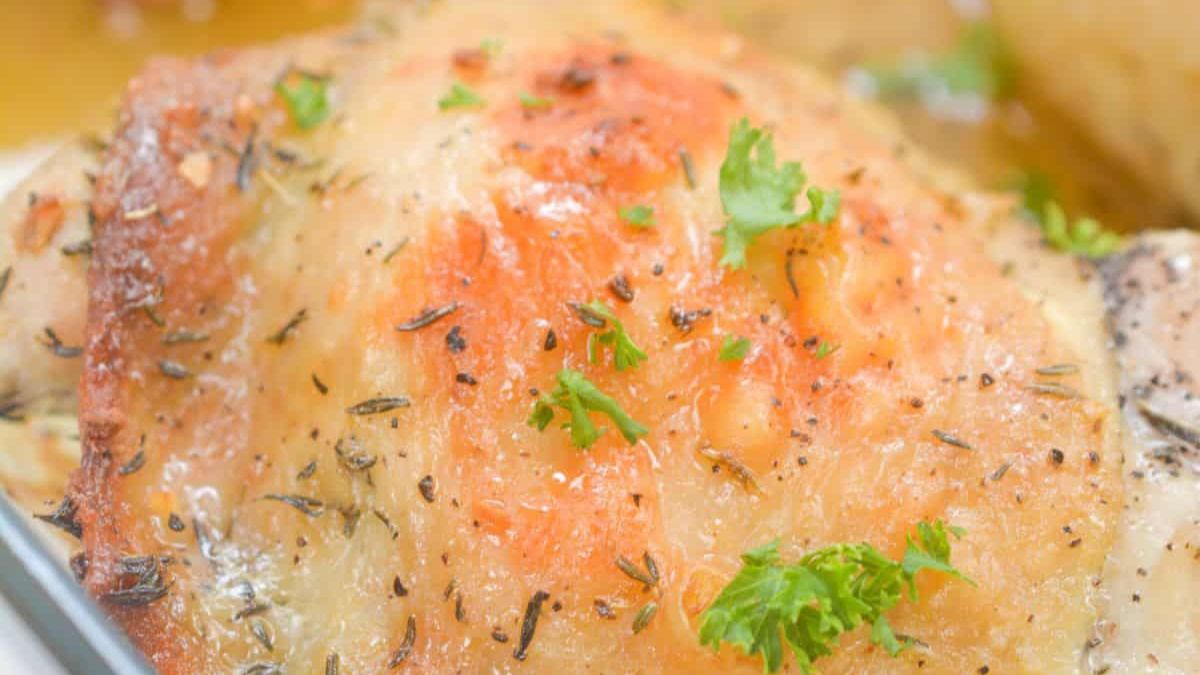 Gluten-Free Honey Baked Chicken Thighs.