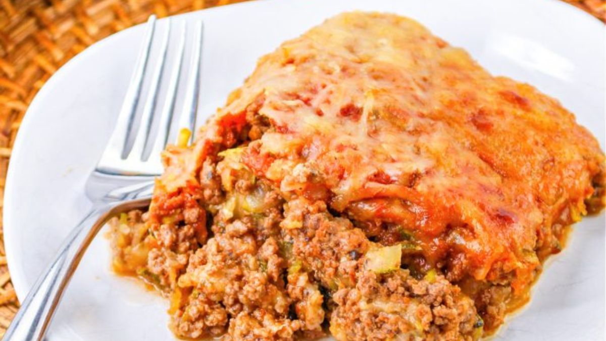 Ground Beef Zucchini Casserole.