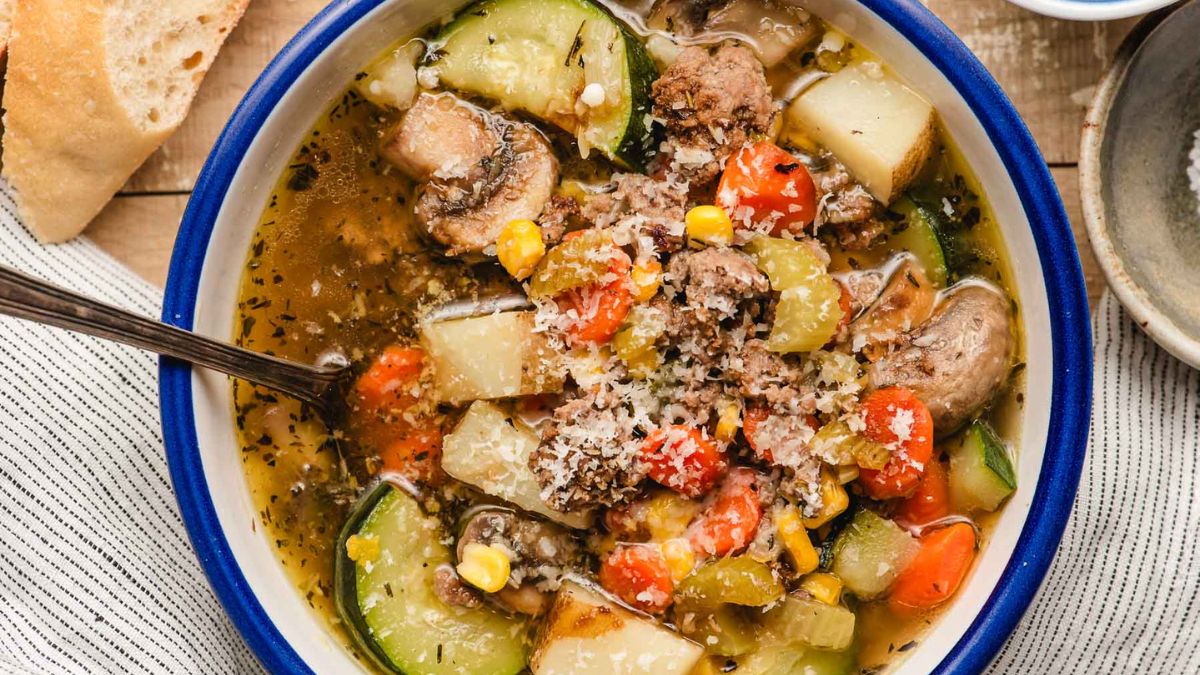 Ground Beef and Vegetable Soup.