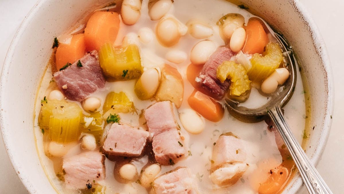 Ham Bone Soup (Easy, Hearty and SUPER Flavorful).