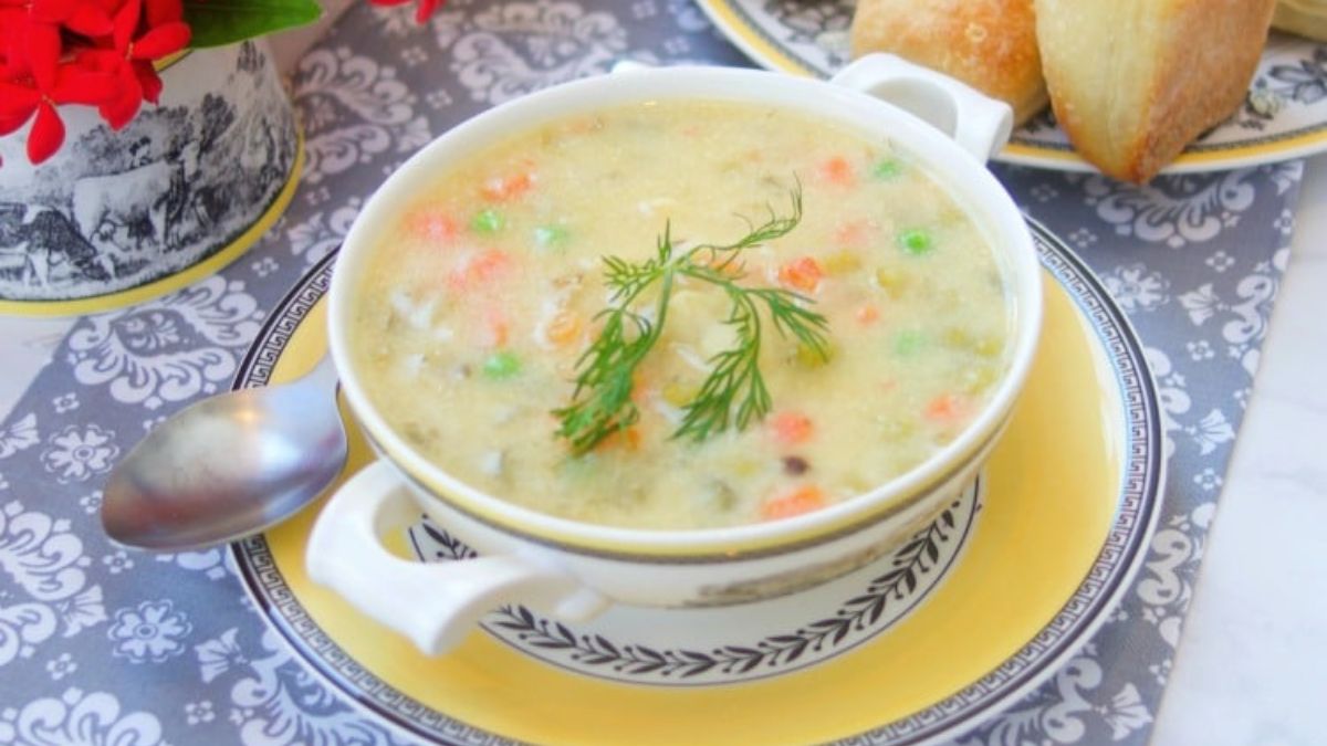 Homemade Potato Dumpling Soup.