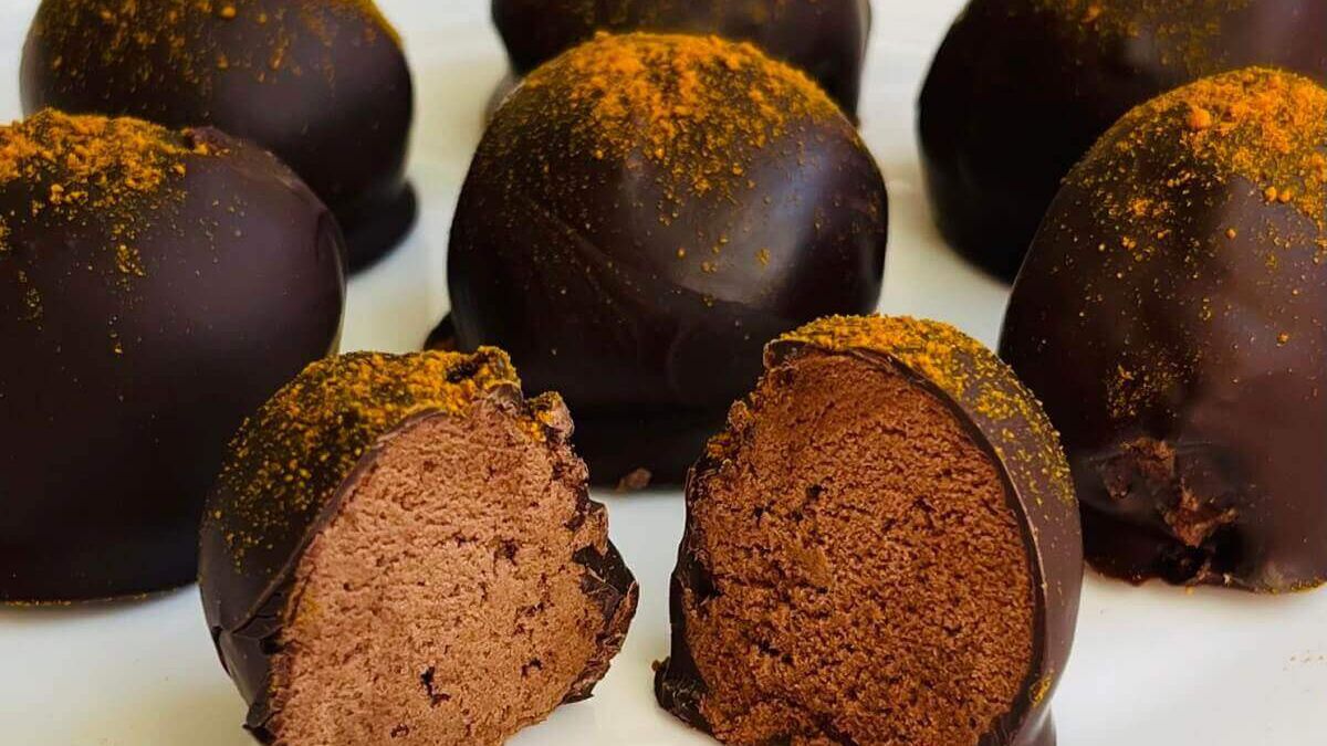 Homemade Sweet Potato Truffles.