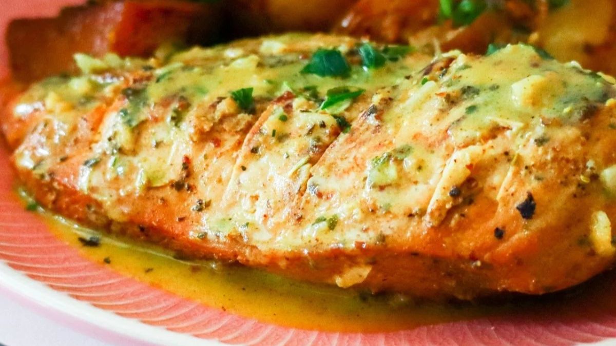 Honey Mustard Instant Pot Chicken Breast and Potatoes.