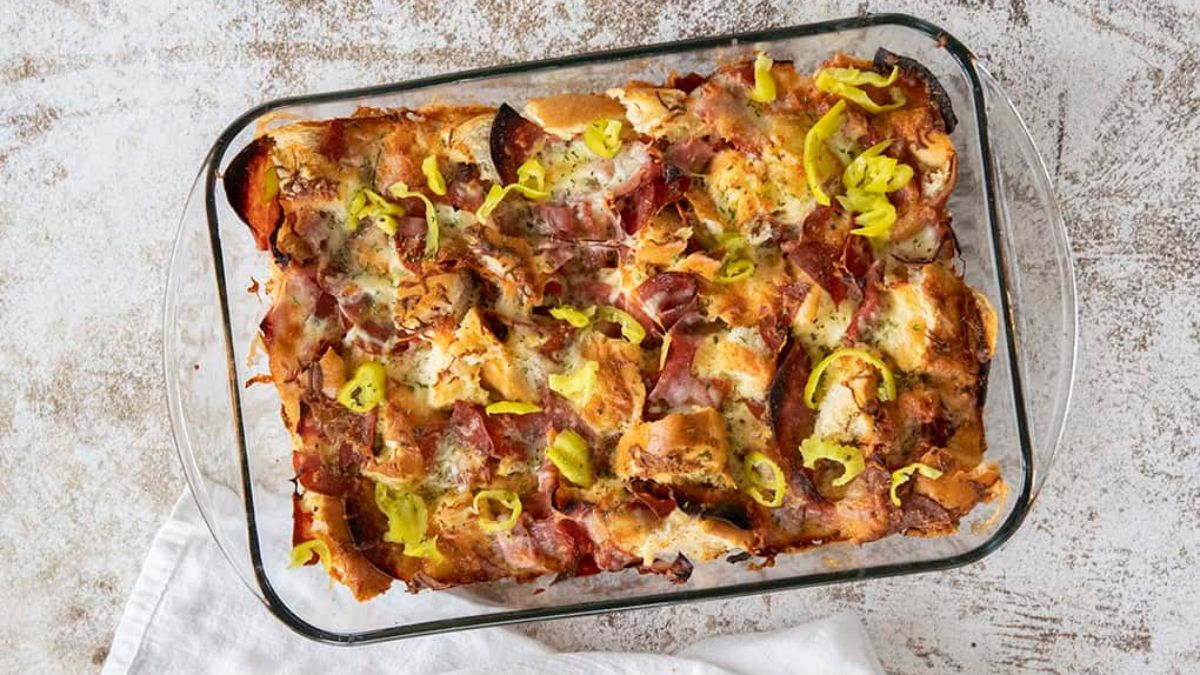 Italian Sub Brunch Casserole.