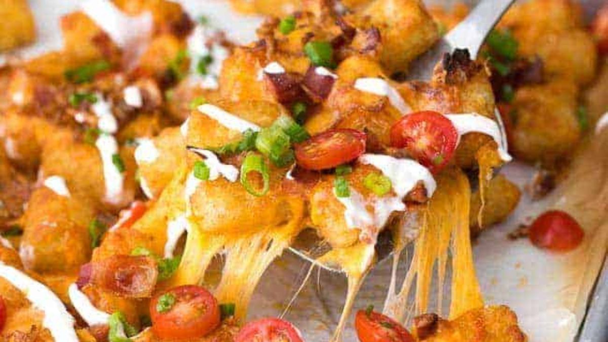 Loaded Tater Tot Nachos.