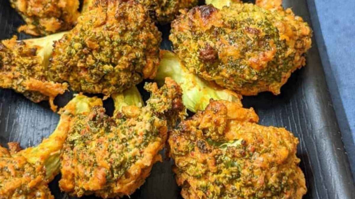 Malai Broccoli in Air fryer.